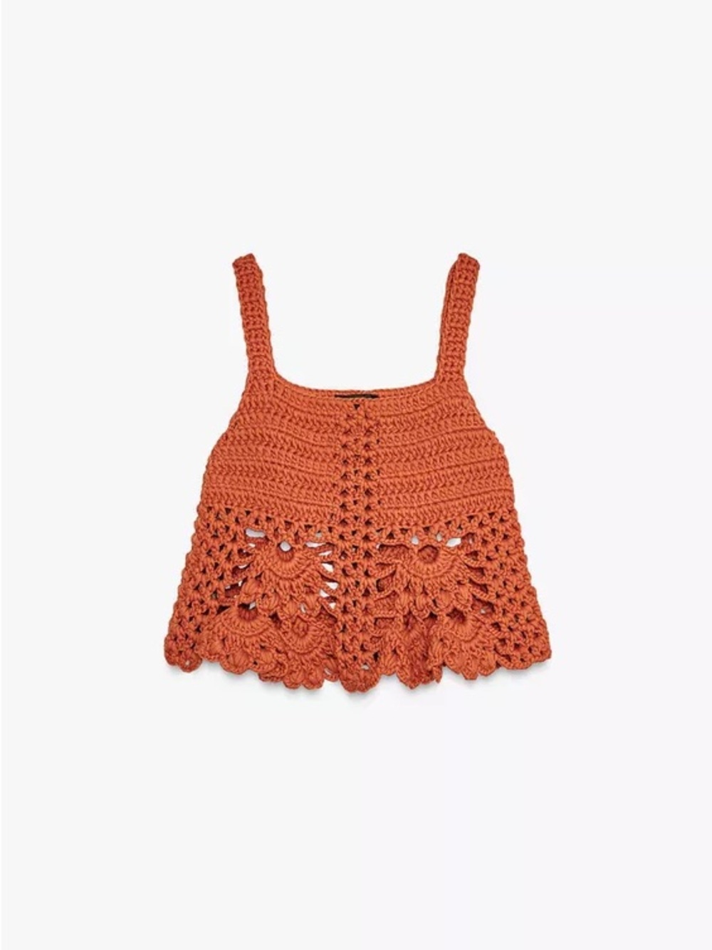 Zara CROCHET KNIT TOP